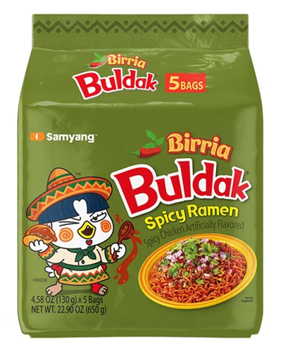 (image for) Buldak Ramen Birria Chicken Flavor 5/4.58oz